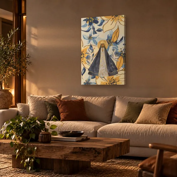 Quadro Aparecida Azulejo na parede