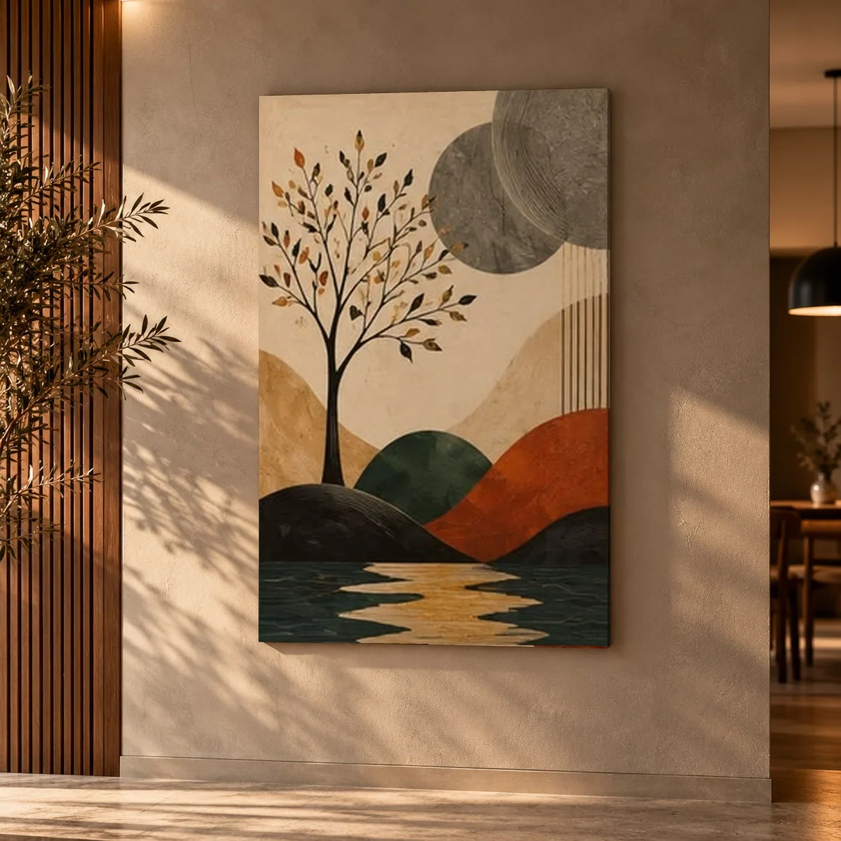 Quadro Árvore de Ouro na parede