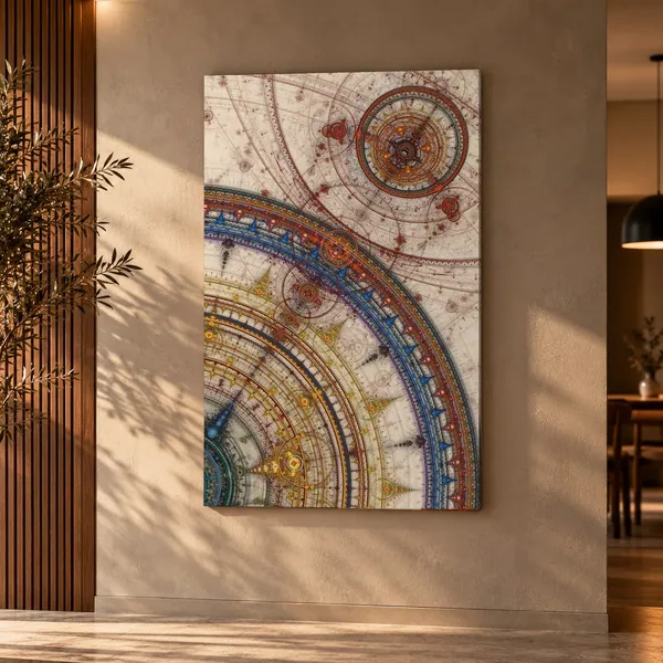 Quadro Astrolábio na parede