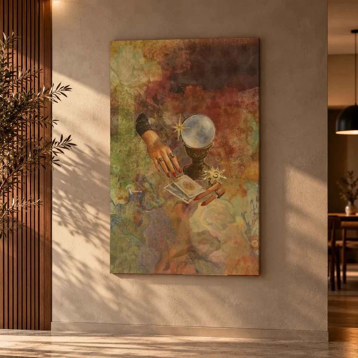Quadro Bola de Cristal na parede
