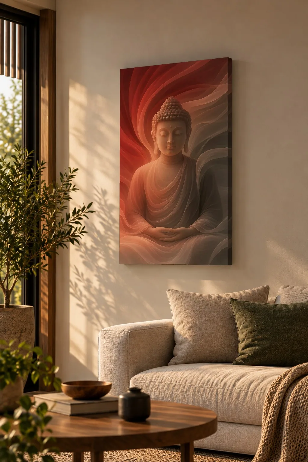 Quadro Buda em Meditação na parede