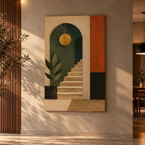 Quadro Escada e Arco na parede