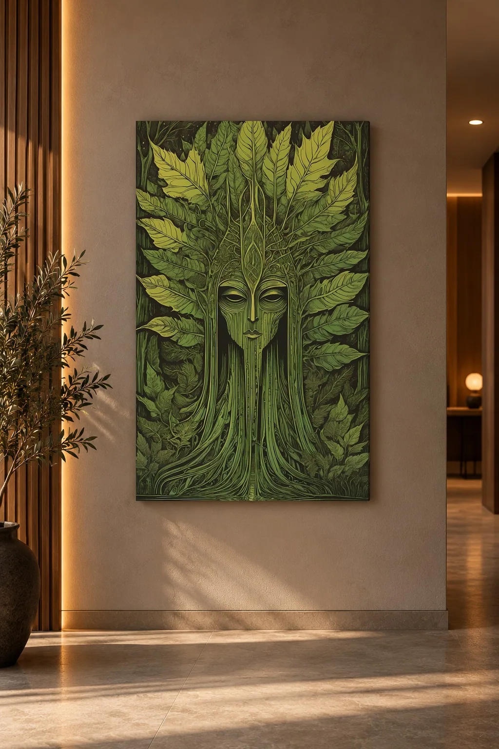 Quadro Espírito da Mata na parede