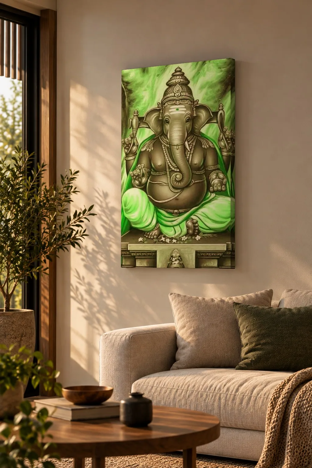 Quadro Ganesha da Floresta na parede