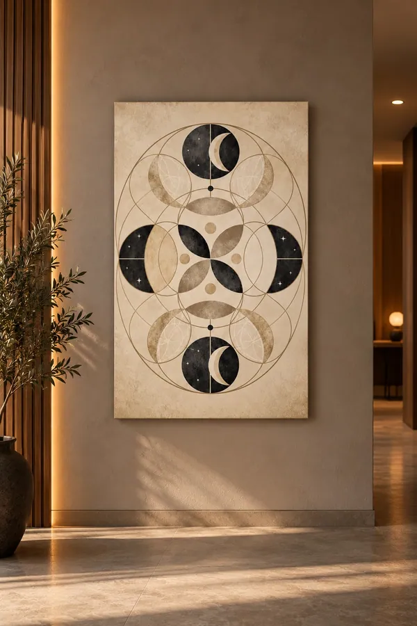 Quadro Lua Sagrada na parede