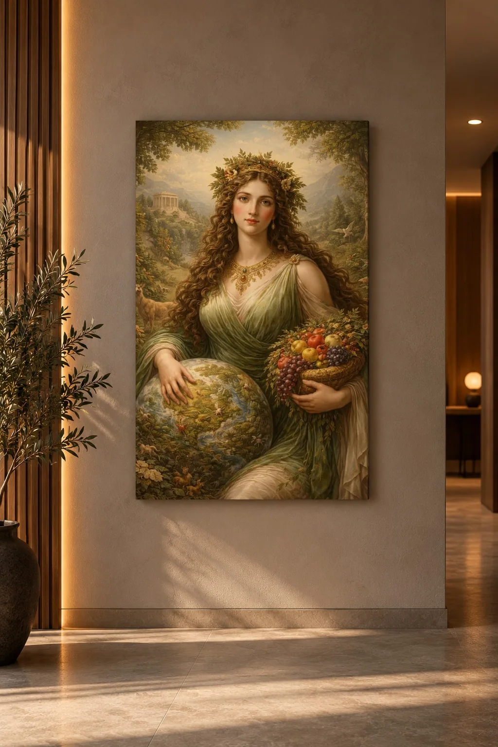 Quadro Mãe Terra na parede