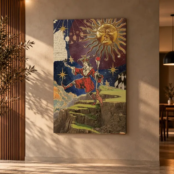 Quadro O Louco e o Sol na parede