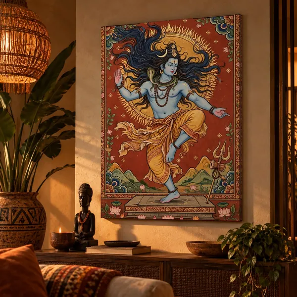 Quadro Shiva Dançando na parede
