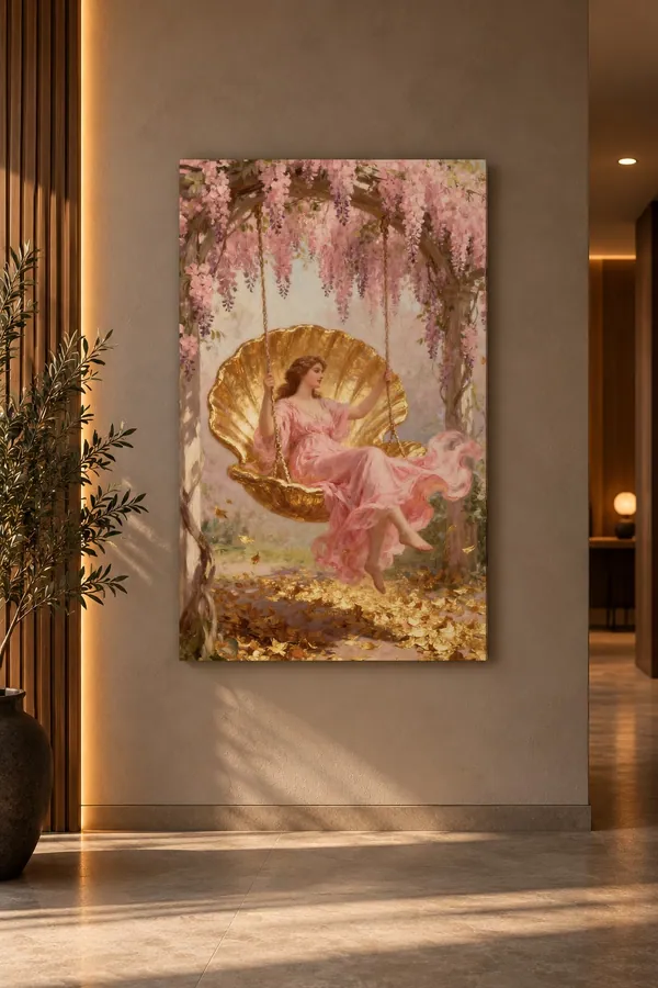 Quadro Vênus na Concha na parede